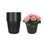 5 pots de fleurs circulaires en plastique noir pur de 10 gallons convenant à la plantation de fleurs d'intérieur et d'extérieur, réutilisables, outil essentiel pour les amateurs de jardinage