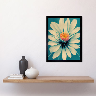 Chrysanthemum Floral Bloom Macro Flower - Single Picture Frame Print