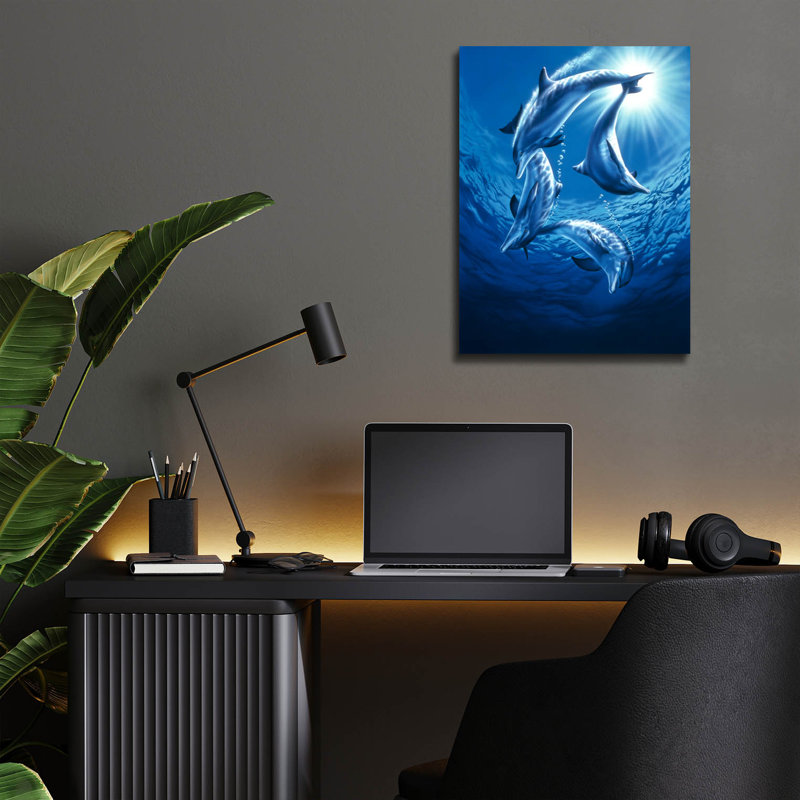«Dolphin Swing» par Joh Naito, H 16 po x l 12 po
