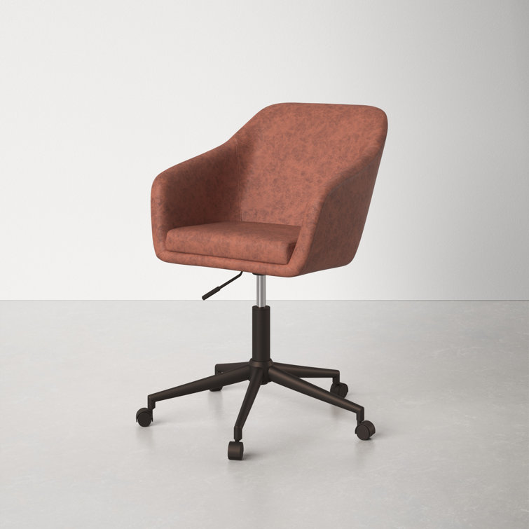 Helvetica Leather Swivel Office Chair