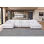 Canapé modulaire en tissu avec 2 repose-pieds errett-1255114625