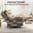 Recliner Chair, Manual Recliner ,small Recliners For Small Space, Soft Fabric Upholstered Recliner With Side Pockets-2142840796-2130203236