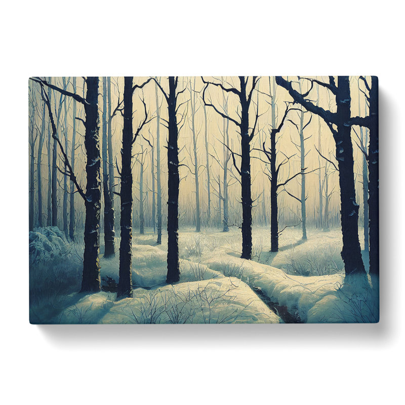 Winter Forest Painting Vol.1 - Wrapped Canvas, 40cm H x 60cm W x 3cm D
