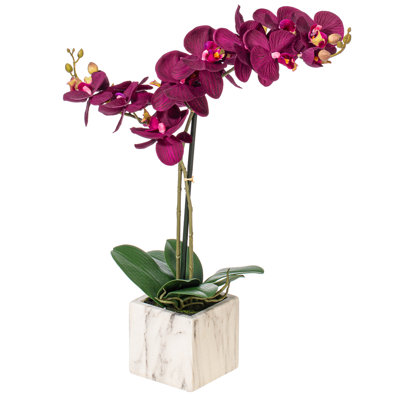 Phalaenopsis artificiel en pot 22 po Karelis