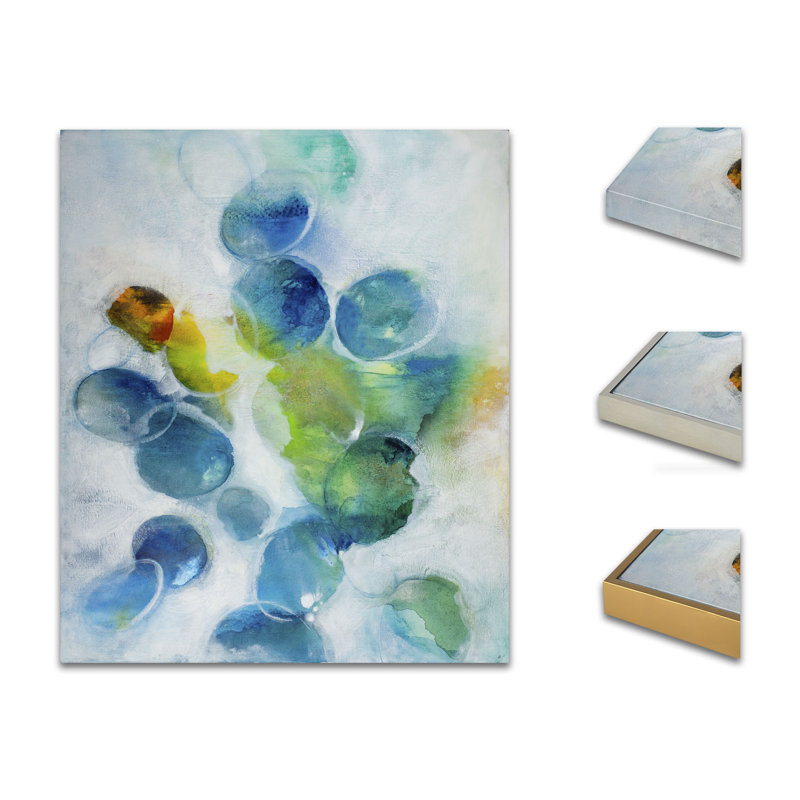 Airy par Jennifer Hollack Raboin - peinture sur toile, Toile tendue, H 48 po x l 40 po x P 2 po