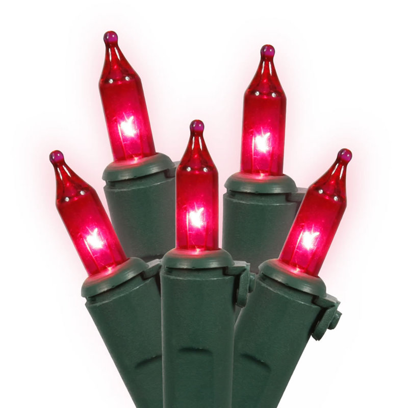 Guirlande de Noël 50 fils 50 lumières, Rose
