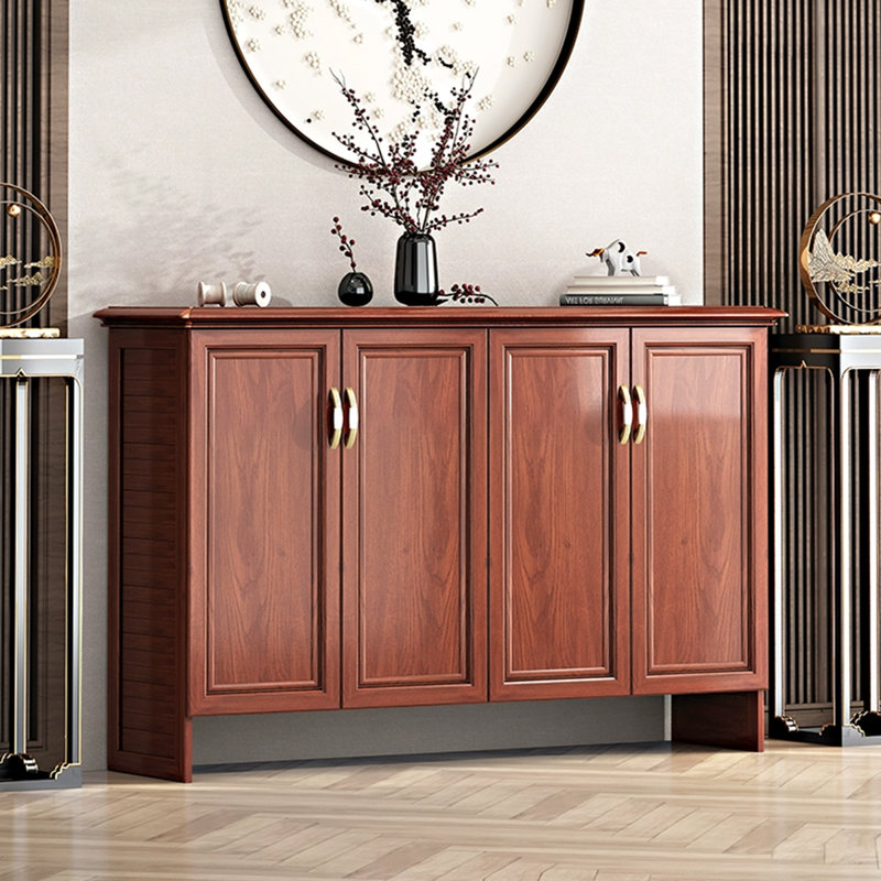 Walnut Aluminum Shoe Storage