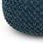 Pouf rond de 20 pouces en velours bleu sarcelle-596289991