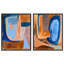 Ensemble de décorations murales abstraites à imprimé acrylique encadré par Art Remedy, cadre noir, 30 x 36-135309768-135309783