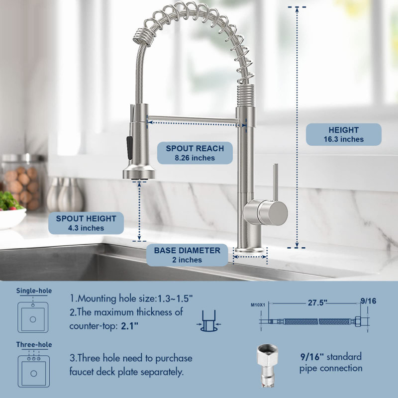 XWSI Pull Down Touch Kitchen Faucet