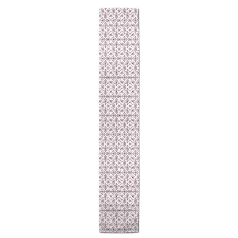 Chemin de table Hovig Geo, 72 po x 16 po, Bourgogne, Geometric 1