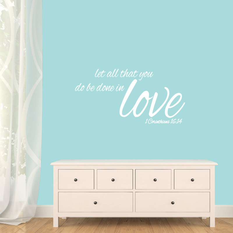 Text & Numbers Non-Wall Damaging Wall Decal, White