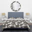 Ensemble de housse de couette de style mid-century à motif floral indien rétro-40703245