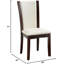 2 pièces de chaises de salle à manger en similicuir brun cerise foncé-1602013989