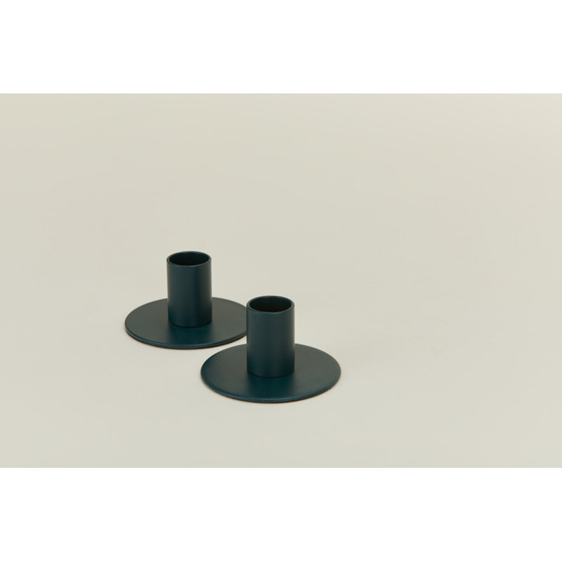 Bougeoir de table en acier inoxydable H 1,5 po Essential, Paon