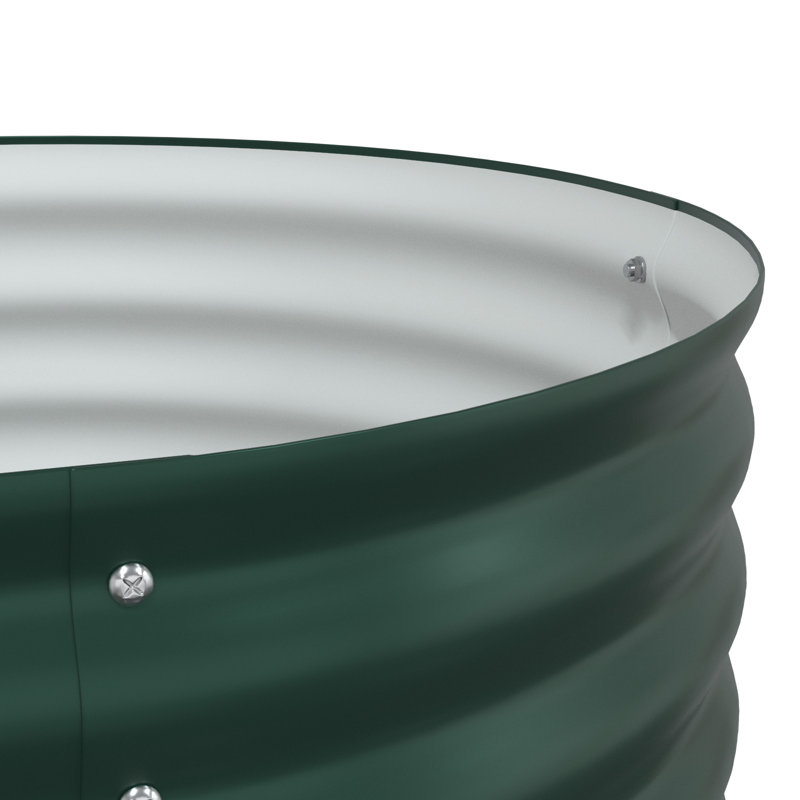 Metal Raised Garden Bed, 81cm H x 320cm W x 80cm D, Green