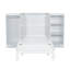 Lit escamotable simple avec tablettes de chevet et garde-robe