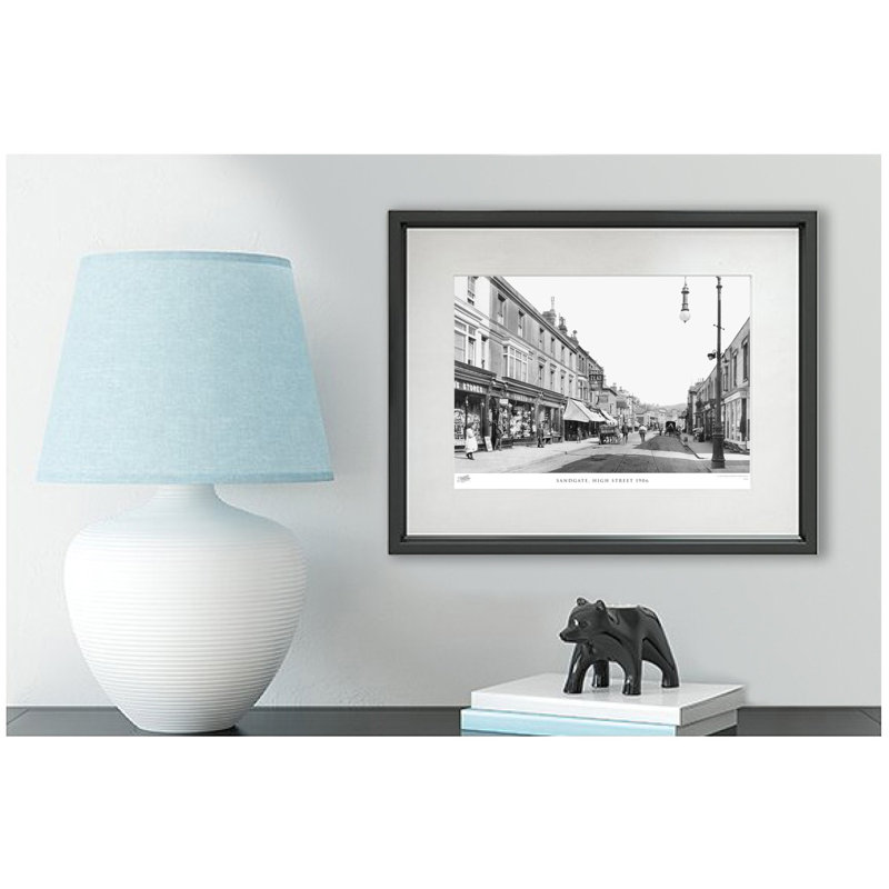 Sandgate, High Street 1906 by Francis Frith - Single Picture Frame Print, 40cm H x 50cm W x 2.3cm D