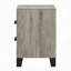 Table de chevet de style campagnard gris clair avec tiroirs de rangement