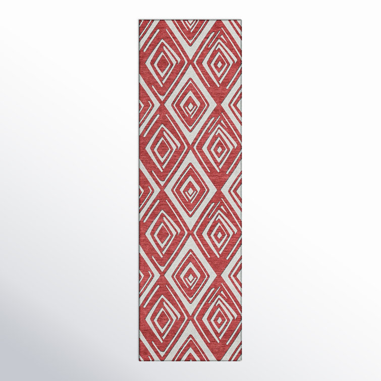 Cederick Washable Geometric Indoor / Outdoor Rug