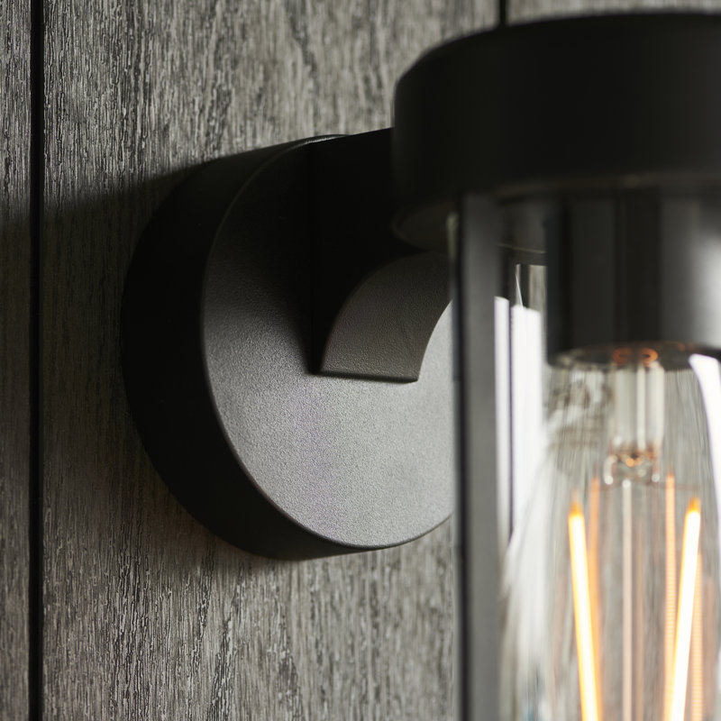Pembroke 20.5cm H Outdoor Wall Lantern, Matt Black