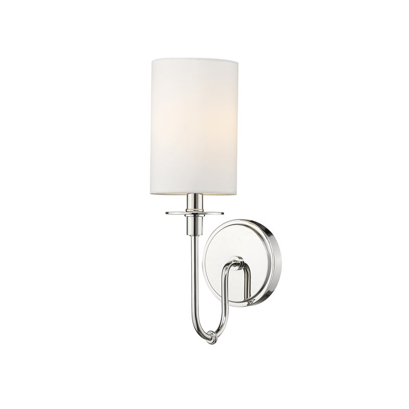 Applique murale à bras 1 lumière Audry, Nickel poli