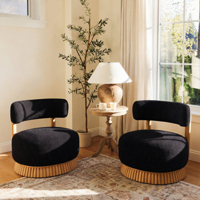 Chaise d'appoint rembourrée Brynn