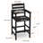  5 Pieces Outdoor Patio Bar Set, Oversize Tall Adirondack Bar Chair And Table Set-1378643213