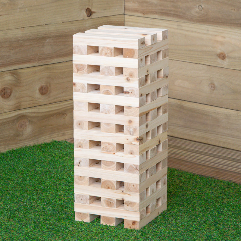Giant Tumbling Wooden Blocks Garden Party Game
