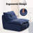 Upholstered Chaise Lounge with Moveable Ottoman, Indoor Soft Cozy Sofa -310941812