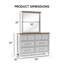 Ensemble commode et miroir 2 pièces Lonegan-584149993