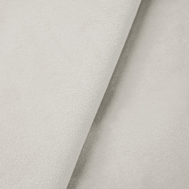 Jebb Upholstered Ottoman, Bella Light Gray Performance Velvet