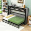 Lit escamotable simple avec tablettes de rangement et lattes-941797571