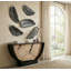 Feather Wall Decor, Black, Metal-1460234320