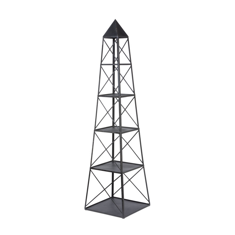 Plant Stand, Black/Antique, 101" H x 25" W x 9.5" D