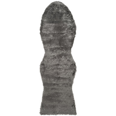 Chapawee Faux Fur Area Rug