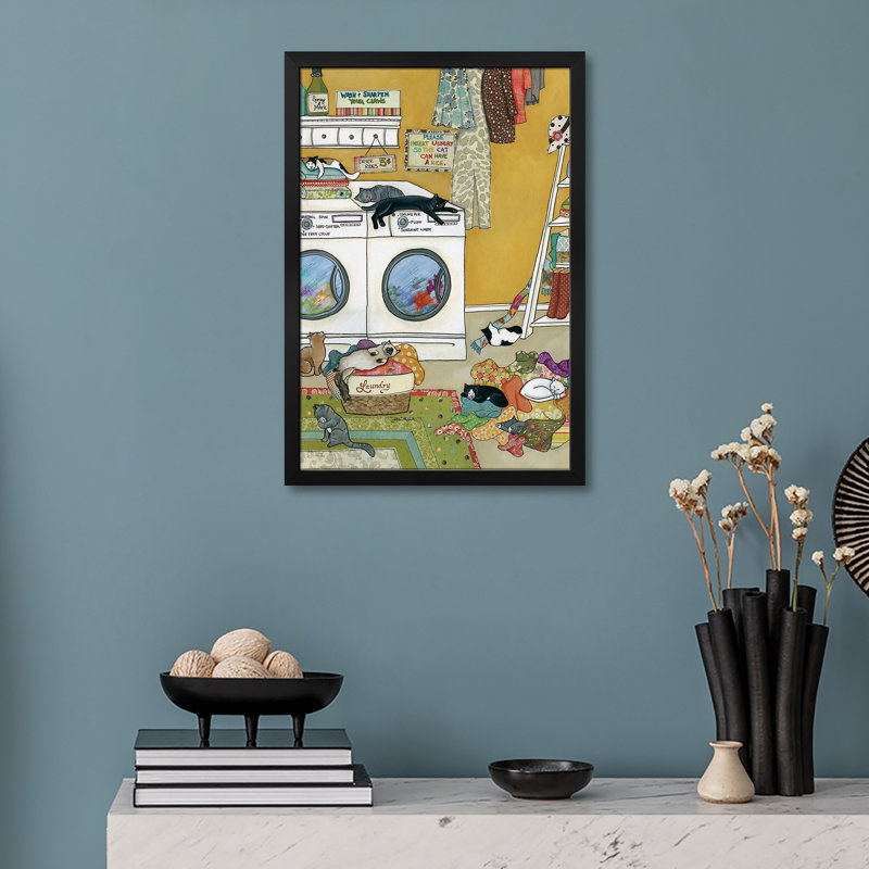 Affiche «Purrfectly Fluffed» par Jamie Morath, H 24 po x l 16 po