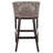 Morency Transitional Bar Stool - Mahogany Frame with Textured Rattan Backrest & Foam Cushion-417661970-417661973