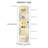 65"H Bookcase With Tri-Color Sensor Light, 5-Tier Display Bookshelf-568867926-552199622