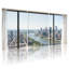 Ensemble de 3 toiles d'art sur toile, paysage urbain et paysage urbain-952079035