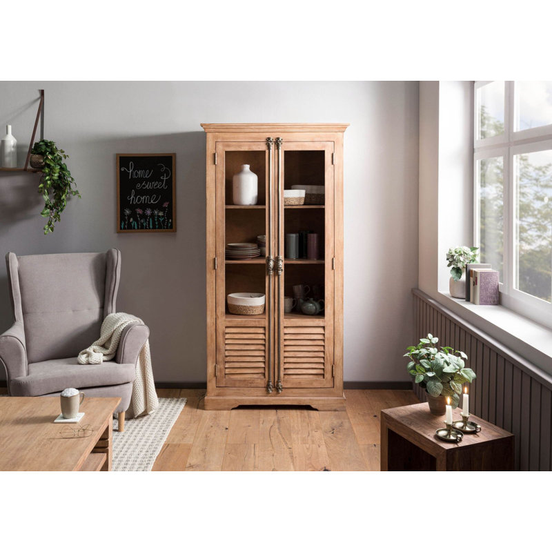 Toulouse Display Cabinet, Beige Oiled