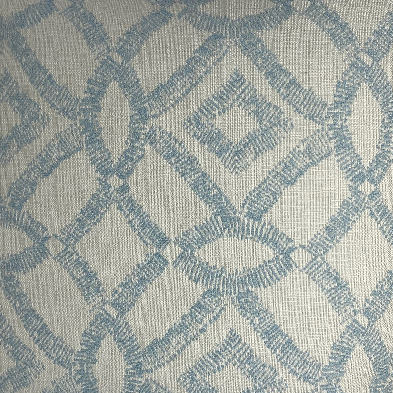 Oreiller carré M10586, Bleu ciel, 26 po x 26 po