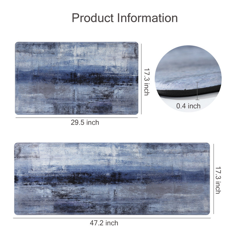 Gernfried 2 Piece Anti-Fatigue Mat Set