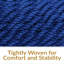 Plummer Soft-Spun Polyester Rope Hanging Hammock Chair - Blue-31336096