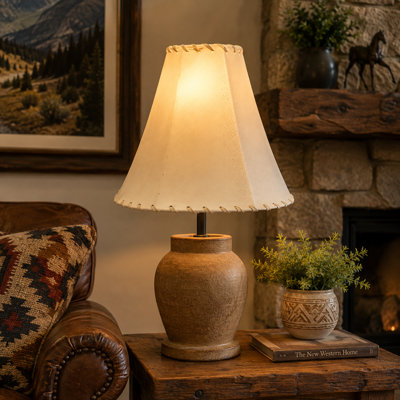 Goudie Rawhide Lampshade in Cream White
