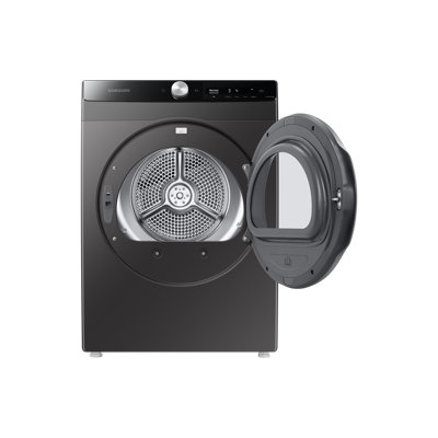 Samsung 4 Cu. Ft. Smart Electric Stackable Dryer Reversible Door in Inox Grey