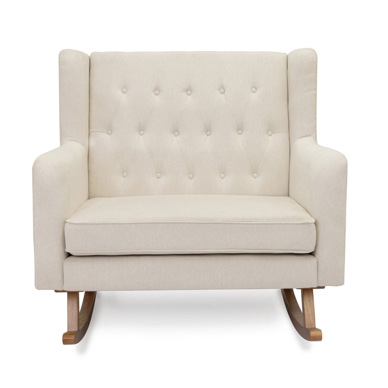 Babymore Lux Snuggle Rocking Chair - Ivory