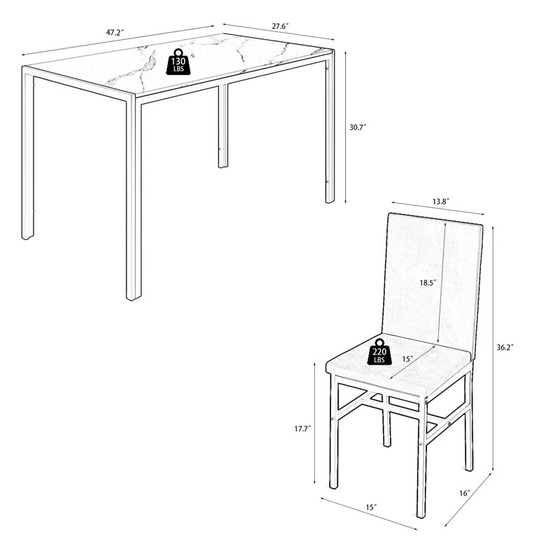 Chaise avec structure en métal et dossier arrondi, similicuir rembourré pour une sensation de chaleur, un bon espace pour les petits espaces de vie Structure noire, dossier courbé, confort, coins repas convenables