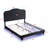 Upholstered Bed With LED Light-Platform Bed-1561370266