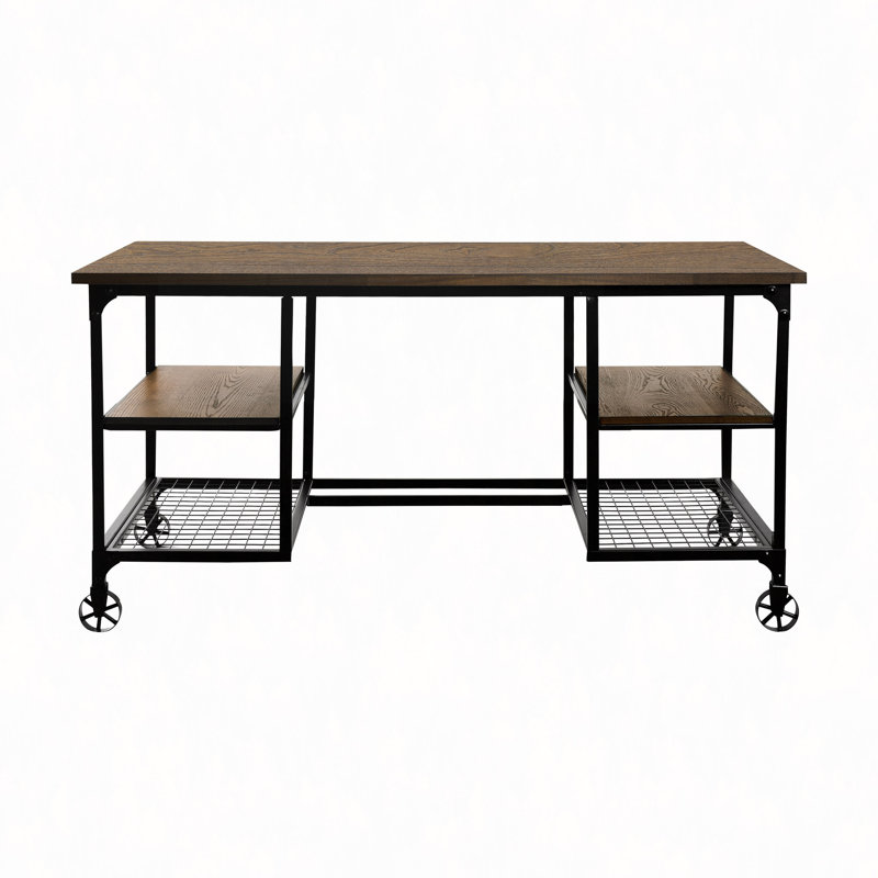 Bureau d'écriture 1Pc avec 4 roulettes en métal Modern Traditional